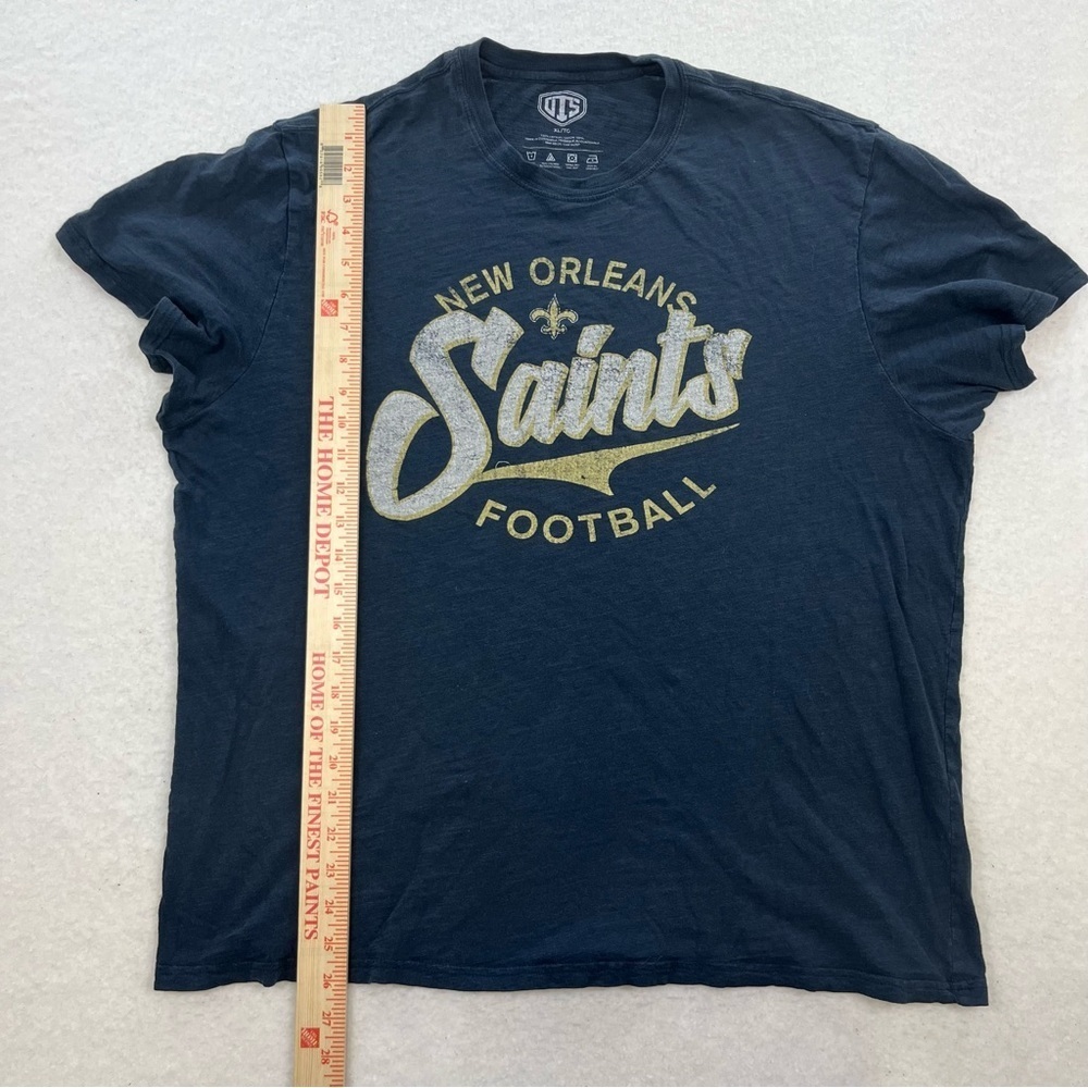 NFL New Orlean Saints Football Navy Blue T-Shirt Size XL - Picture 6 of 6